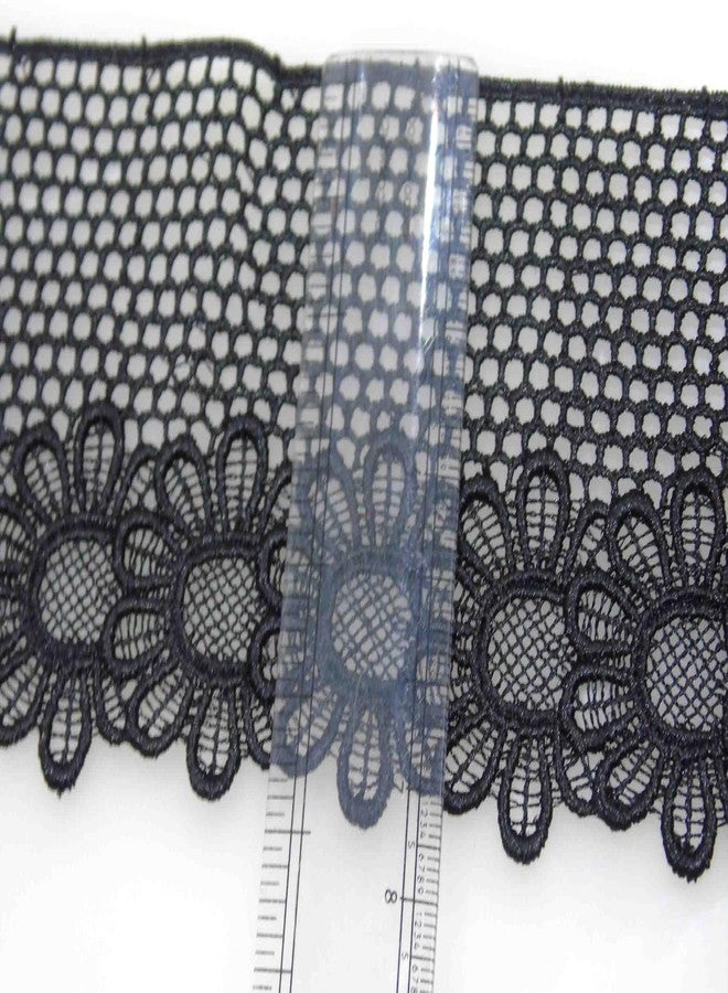 Strala Black Color Laces for Dresses, Sarees, Lehenga, Suits, Bags, Decorations, Borders, Crafts and Home Décor,Blouse (3 mtr) Design-667 - Image 3